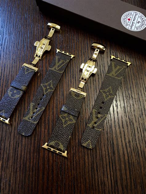 louis vuitton apple watch band black